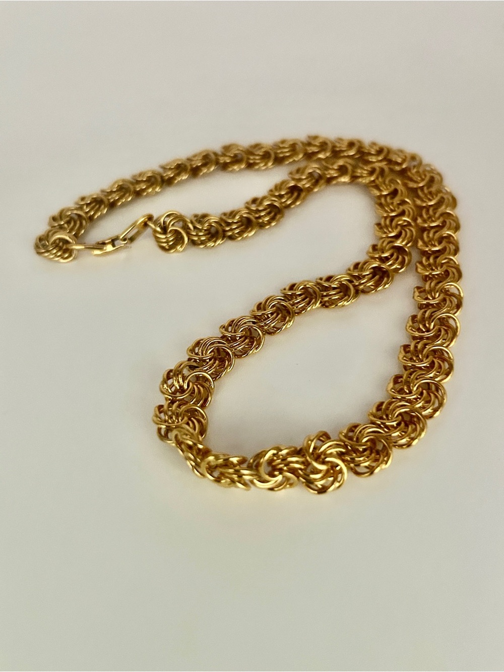 Vintage 1980’s Napier Gold-Plated Chain Necklace Pat Pend 4774743 - Picture 6 of 12
